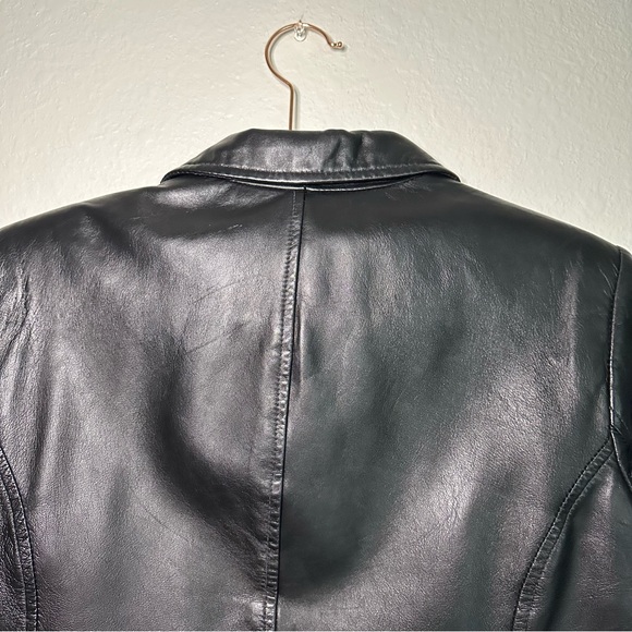 Vintage Black Genuine Leather Jacket - Picture 10 of 10